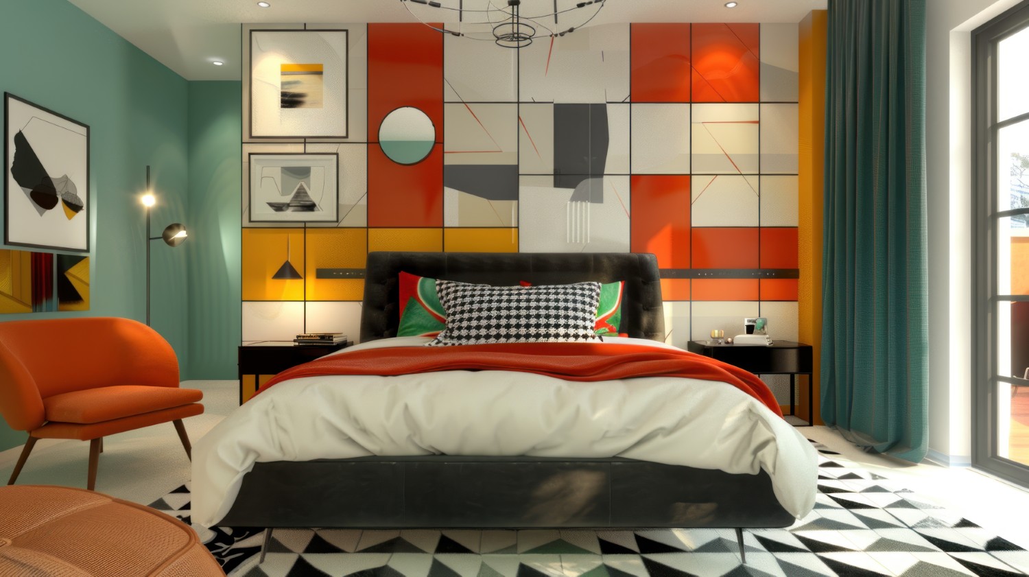 kolory mid century modern